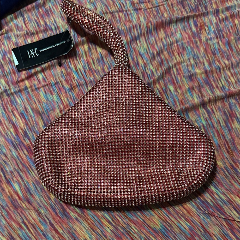 INC International Concepts Red Beaded Purse